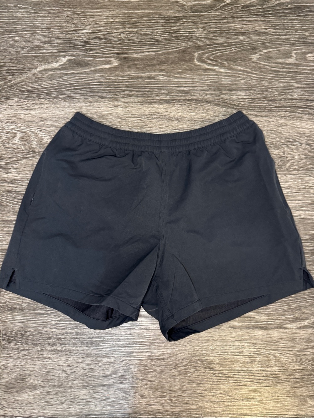 Outdoor Voices Black Athletic Running Shorts Size L Zip Pocket